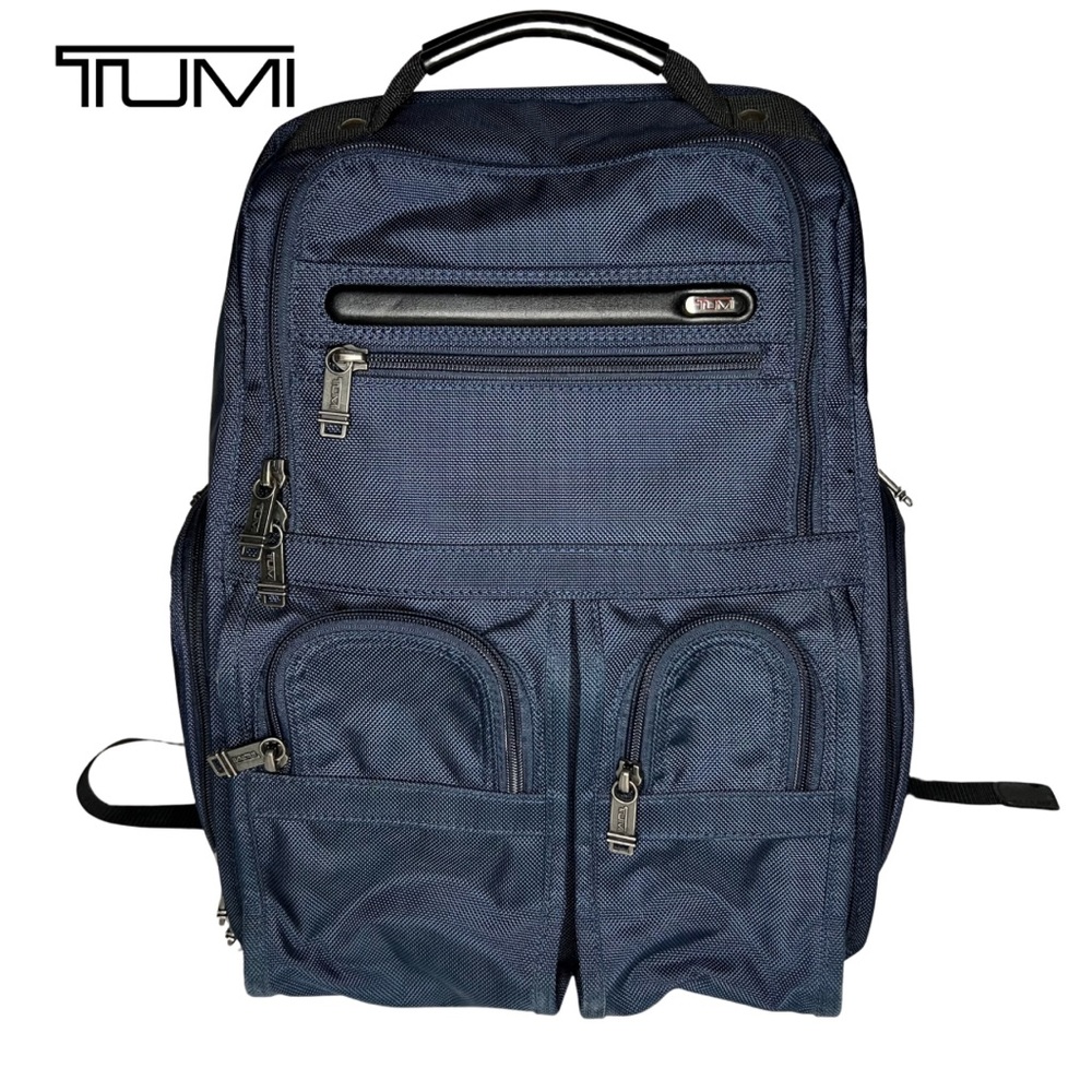Tumi | Alpha Backpack Compact Laptop Brief Pack Navy